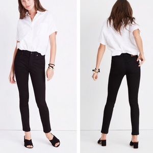 9” High Rise Madewell Black Jeans